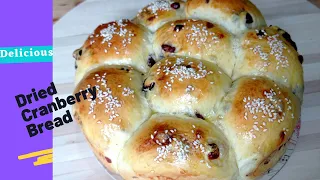 Make your Fluffy Dried Cranberry Bread | Better than Bakery | Pull Apart Bread | El Amor Kitchen