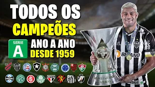 YEAR BY YEAR - All Champions of the Brazilian Championship Series A ● 1959 to 2021