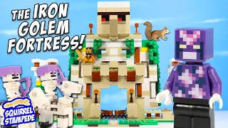 LEGO Minecraft The Iron Golem Fortress Castle Set Build Review