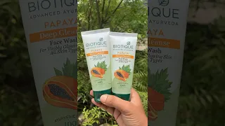 Biotique Papaya Deep Cleanse Face Wash For Visibly Flawless Glowing Skin | #shorts #viral #review