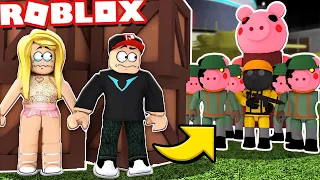 ŚWINKA PEPPA Ma Własną ARMIĘ ŻOŁNIERZY (Roblox Piggy OUTPOST) | Vito i Bella