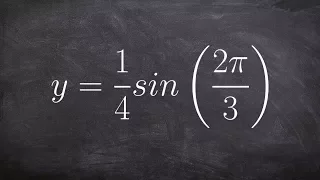 How to Find the Period and Amplititude of the Equation of Sine