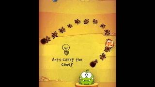 Cut the Rope Experiments Ant Hill Level 1 Walkthrough