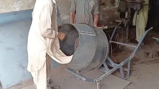 Full Process of Making Handmade Manual Concrete Mixer