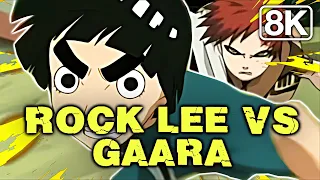 Rock Lee Vs Gaara - Full Fight (8K Max Quality) [English Dub Chunin Exams] Naruto