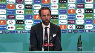 GARETH SOUTHGATE REACTION AFTER ENGLAND LOSE TO ITALY ON PENALTIES IN EURO 2020 FINAL