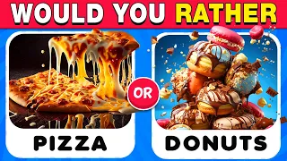 Would You Rather Food Edition🥯🍕| Would you rather questions | Would you rather Game🧐  Quiz Spark IR.