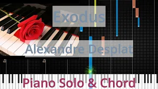 🎹Exodus, Solo & Chord, Alexandre Desplat, Synthesia Piano