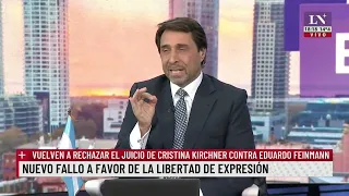 Vuelven a rechazar el juicio de Cristina Kirchner contra Eduardo Feimann