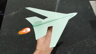 Como fazer um AVIÃO DE PAPEL - Super rápido!!!