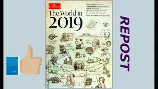 Обложка Журнала The Economist World in 2019@Rubon2012