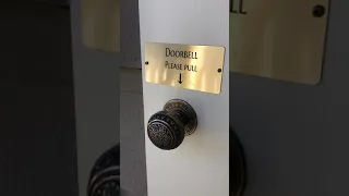 Manual pull doorbell in Somerville - a piece of history