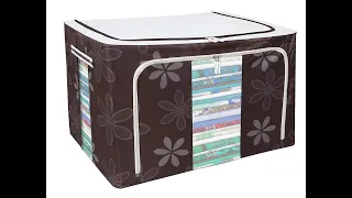 Multipurpose Foldable Storage Boxes for Clothes, Wardrobe Organizers (Oxford Fabric, 66 Liter)