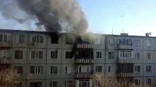 пожар город сатпаев 30.11.2016....