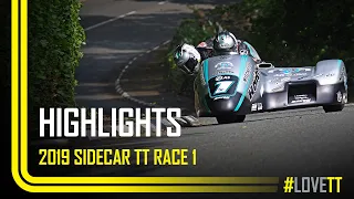 2019 Locate.im Sidecar TT Race 1 - Race Highlights | TT Races Official