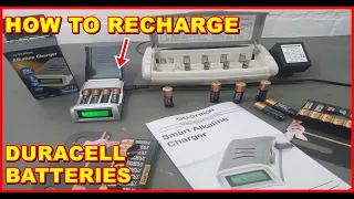 HOW TO RECHARGE DURACELL NON RECHARGABLE BATTERIES ALKALINE BATTERY CHARGER Charge Normal AA AAA