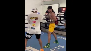 RYAN GARCIA IN BEAST MODE TRAINING FOR GERVONTA DAVIS