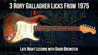 3 Rory Gallagher Licks From 1975