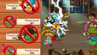 [Cave 25, Pig Paradise 4] Complete no friend allies... (Angry Birds Epic)