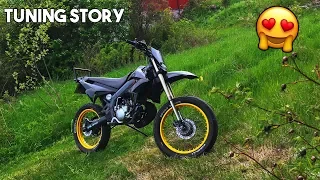 Stunt Derbi Senda Tuning Story | Stunt Supermoto Project | 2007 Derbi Senda X-treme R