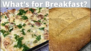 EASY BREAKFAST RECIPES | EVERYTHING BAGEL CASSEROLE | CINNAMON COFFEE CAKE | ASHLEYLAURENPRICE