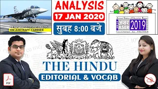 The Hindu Editorial Analysis | By Ankit Mahendras & Yashi Mahendras | 17 JAN 2020 | 8:00 AM