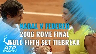 Fifth Set Tiebreak IN FULL: Nadal v Federer, Rome 2006 Final