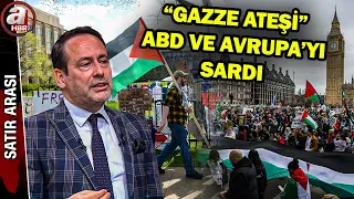 "Gazze ateşi" ABD ve Avrupa'yı sardı! Protestolara polis sert müdahale ediyor | A Haber