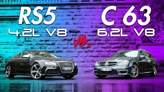 Das V8 Sauger Duell - Audi RS5 8T vs. Mercedes-AMG W204 C63 | RB Engineering