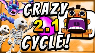 2.1 ELIXIR! CHEAPEST HOG CYCLE in CLASH ROYALE!