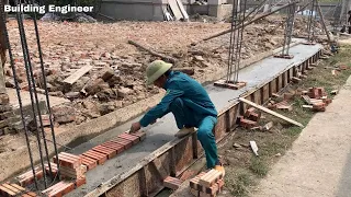 Traditional Knowledge Techniques Master Workers Construct Garden Fences Accurately and Firmly