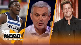 Tom Brady roasted by Pats teammates, Bill Belichick, Anthony Edwards showing MJ traits? | THE HERD