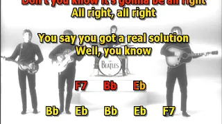 Revolution Beatles  Rhythm Guitar  mizo vocals lyrics chords