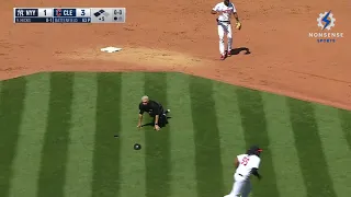 Umpire Takes Relay Throw to the Head, Exits Game and Hospitalized During Yankees at Guardians
