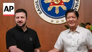 Zelenskyy meets Marcos in Manila and thanks him for his support for Ukraine