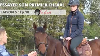 Essai de son 1er cheval  "PROGRESSION ASSUREE" CONSEILS D'EQUITATION. "Ep.18 saison 5"