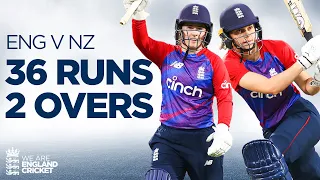 💥 36 Runs off 2 Overs IN FULL | England Women v New Zealand