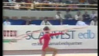 Anelia Ralenkova Ribbon European Championships Stavanger 1982