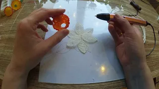 Рисуем цветок нарцисса к 8 марта 3D ручкой / drawing 3d pen flower narcissus