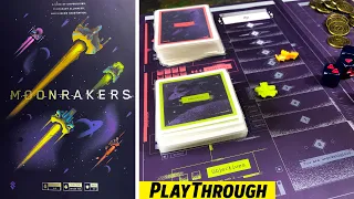 MOONRAKERS Board Game Solo Playthrough