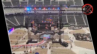 Latest Footage and Photos of The Summerslam 2021 Set and stage Construction