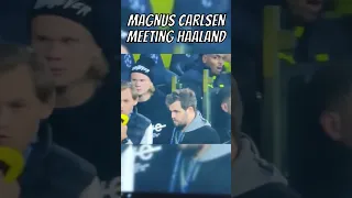 Magnus Carlsen meeting Haaland #chess #magnuscarlsen #haaland #football #chessmemes