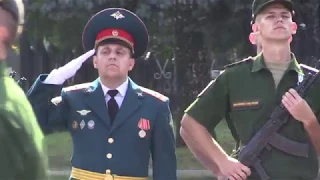 Принятие воинской присяги курсантами Московского высшего общевойскового командного училища