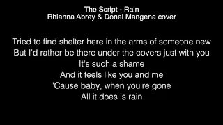 Rhianna Abrey & Donel Mangena - Rain Lyrics (The Script)  The Voice UK