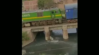 train hit cow😱😱😱