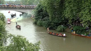 Stocherkahnrennen Tübingen fand trotz starker Strömung statt