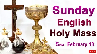 Catholic Mass Today I Daily Holy Mass I Sunday February 18 2024 I English Holy Mass I 5.00 PM