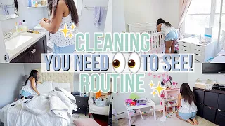 ULTIMATE WORKING MOM CLEANING ROUTINE! EXTREME SPEED CLEANING MOTIVATION | REAL LIFE HOUSE CLEANING
