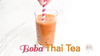 Boba Thai Tea (Bubble Tea)