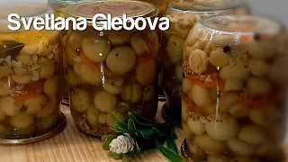 Вкуснее чем  магазинные на 200 % , ОЧЕНЬ ОЧЕНЬ  вкусные маринованные  консервированные шампиньоны !